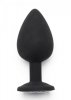 Diamond booty jewel large black
